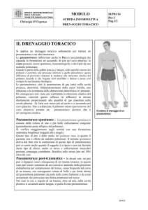il drenaggio toracico