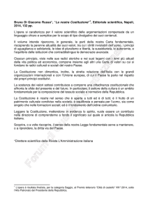 Bruno Di Giacomo Russo*, “La nostra Costituzione”