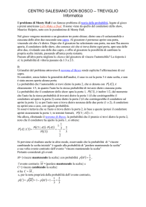 Probabilita_Problema di Monty Hall