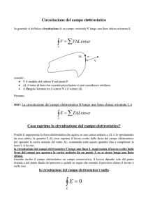 Circuitazione del campo elettrostatico