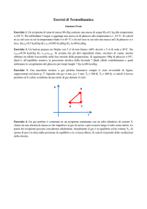 Esercizi di Termodinamica