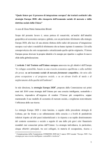 “Quale futuro per il processo di integrazione europea? dai trattati