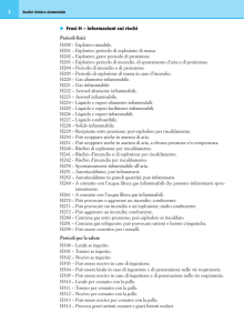 Frasi H e prescrizioni di prudenza