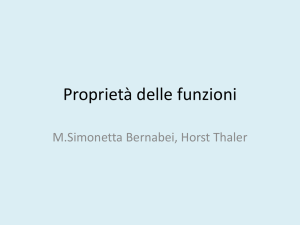 Proprietà delle funzioni