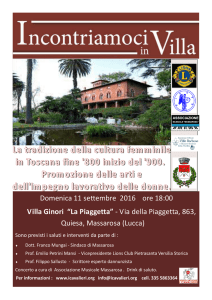 INCONTR IN VILLA 2016 Sallusto