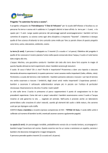 Progetto “In cammino fra terra e cosmo”.
