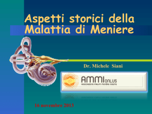 Aspetti storici della malattia di meniere