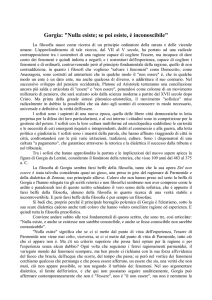 Riflessioni su Gorgia. Scheda didattica di presentazione del filosofo