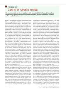 Foucault Cura di sé e pratica medica - IIS Severi