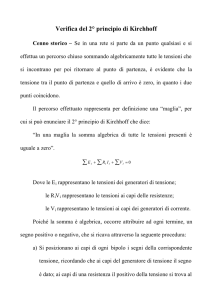 Verifica del 2° principio di Kirchhoff - Digilander