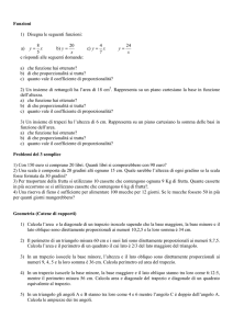 Funzioni 1) Disegna le seguenti funzioni