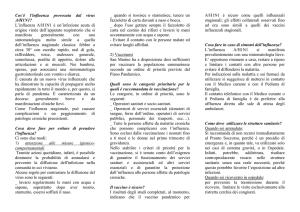 Cos`è l`influenza provocata dal virus A/H1N1? L`influenza A/H1N1 è