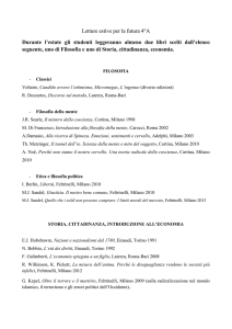 Letture estive per la futura 4°A Durante l`estate gli