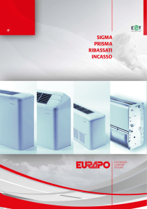 Ventilconvettori Sigma/Prisma/Ribassati/Incasso 2016