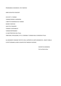 programma 3^ geografia turistica