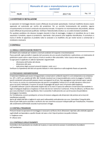 Manuale di uso e manutenzione per porte sezionali anonimo