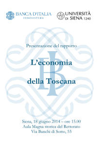 L`economia della Toscana - Dipartimento di Economia Politica e