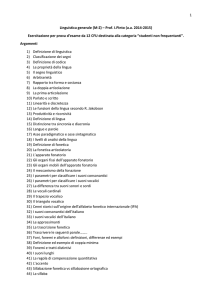 1 Linguistica generale (MZ) – Prof. I.Pinto (aa 2014