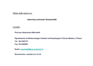 malattie cromosomiche - Dipartimento di Biotecnologie Cellulari ed