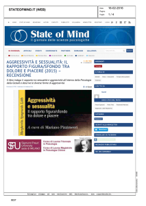 AGGRESSIVITÀ E SESSUALITÀ: IL RAPPORTO FIGURA/SFONDO