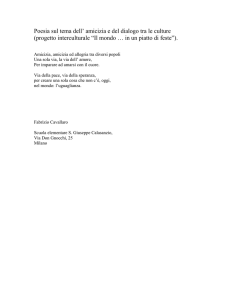 Poesia sul tema dell` amicizia e del dialogo tra le culture (progetto