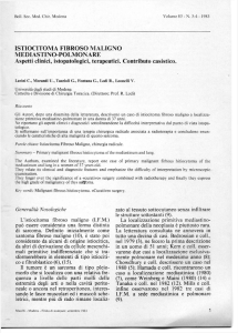 ISTIOCITOMA FIBROSO MALIGNO MEDIASTINO