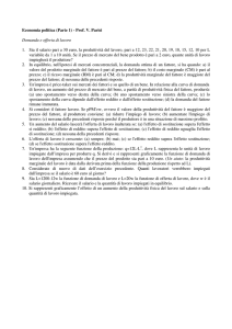 Domanda, offerta di lavoro