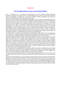 La vita delle donne nei 150