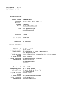 curriculum - Comune di Aglié