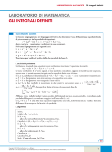 Gli integrali definiti - Zanichelli online per la scuola