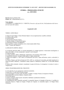 STORIA - PROGRAMMA SVOLTO as 2015/2016