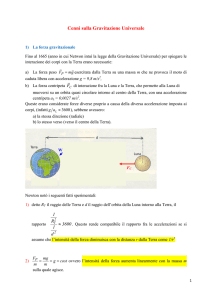 La gravitazione universale