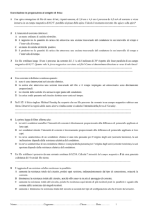 esercitazione in preparazione alla verifica di fisica