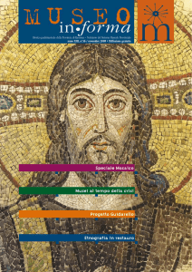 Musei al tempo della crisi Progetto Guidarello Etnografia in restauro