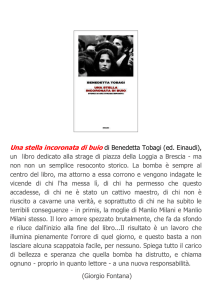 Una stella incoronata di buio di Benedetta Tobagi (ed
