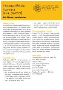 Economia e Politica Economica (Area Economica)