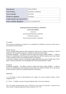 Schema standardizzato di programma di insegnamento
