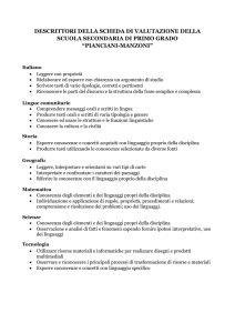 6 Descrittori scheda valutazione Secondaria