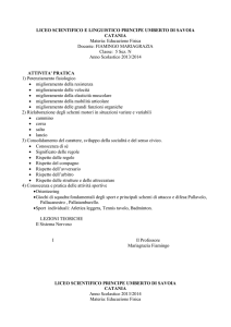 Educazione Fisica Docente: FIAMINGO
