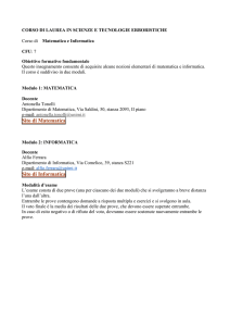 Sito di Matematica Sito di Informatica