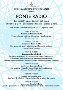 ponte radio - Liceo Marconi Conegliano