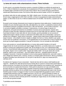 La lama del rasoio nella urbanizzazione cinese | Piano Inclinato