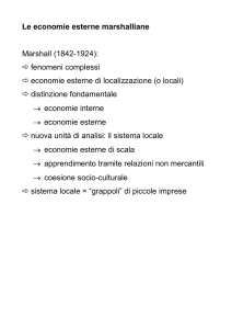 Le economie esterne marshalliane