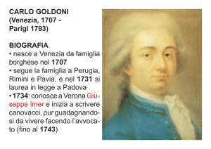 CARLO GOLDONI (Venezia, 1707