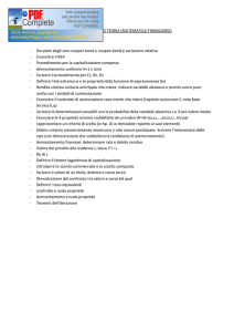 RACCOLTA DOMANDE DI TEORIA (MATEMATICA FINANZIARIA