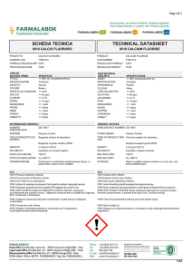 scheda tecnica technical datasheet