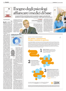 Il sogno degli psicologi affiancare i medici di base