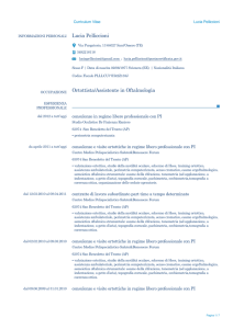 CV responsabile scientifico Pelliccioni