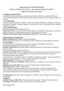 Architettura Paleocristiana L`Arte Romanica L`Arte gotica in Italia Il