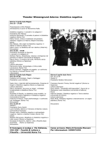 Theodor Wiesengrund Adorno: Dialettica negativa